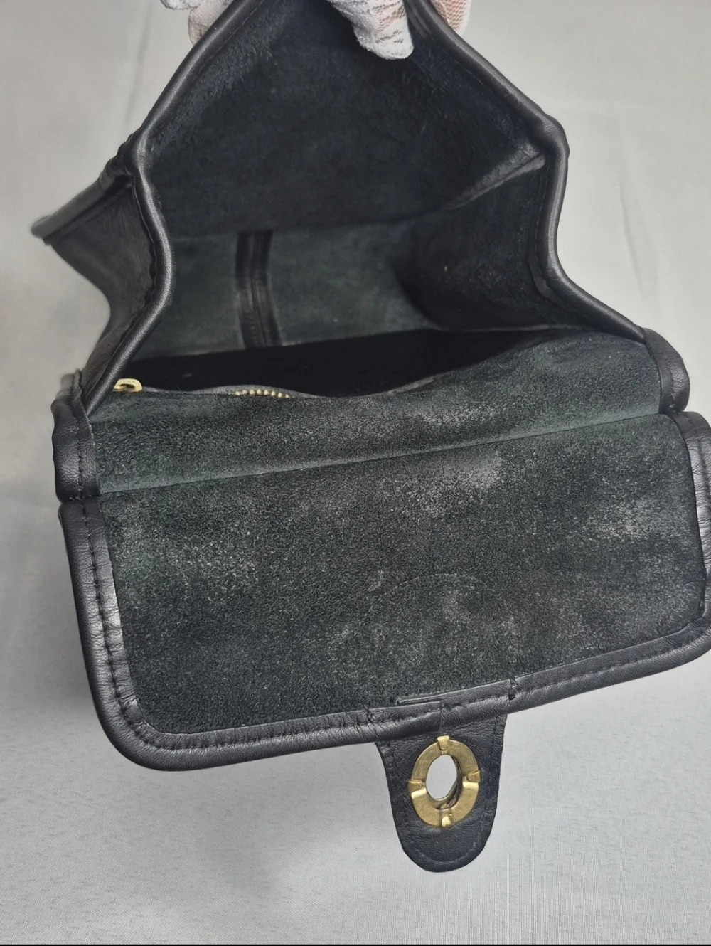 Coach Vintage Murphy Classic Black Leather Crossbody Bag